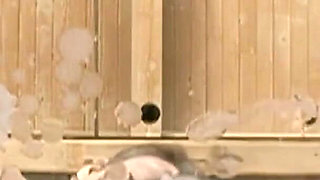 Blonde Bimbo Student Blowbang: Shopping Turns Into Group Suck Fest