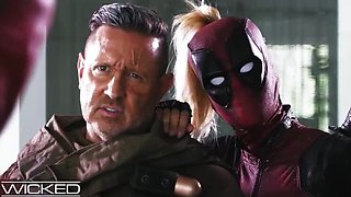 Deadpool Porn Parody: Seth Gamble Fucks Hard in Group Sex Orgy with Nikki Delano