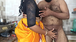 Housewife kitchen sex