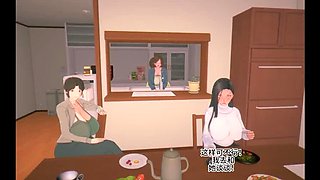 3D Hentai Anime: Cheating Wife Fucks Everyone While Dad is Away - NTR Blender