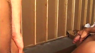 Horny soldier gets bent over and fucked