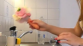 Hot and Cute Beauty in Her Dormitory Room Takes off Panties to Flash Shaved Pussy and Big Ass