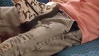 Foot fetish - Japanese boots