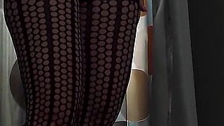 Hot MILF in Sensual, Crotchless Bodystockings Lingerie Presenting Her Shaved Pussy, Tits and Ass