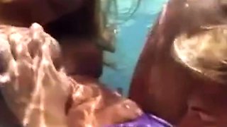 Beautiful Brunette Big Boobs Rides Fake Cock