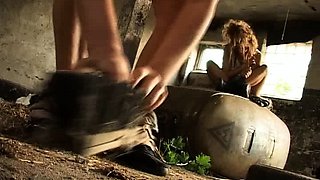 Cayenne Klein blond foot fetish riding cock