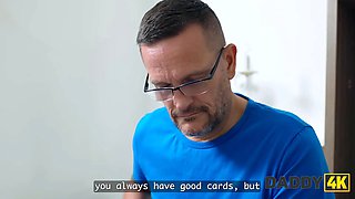 Daddy4k. my bf doesn't notice how his dad fucks me