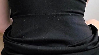 Leashed Sissy Drinks Mistress Piss Like the Thirsty Slave She Is