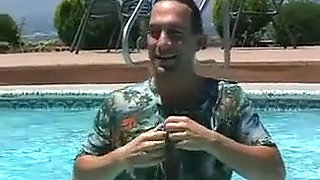 Real estate agents fucking in someone's backyard