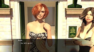 Uncensored 3D hentai cartoon featuring a horny slut enjoying oral pleasure