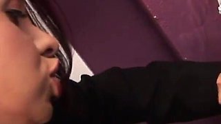 Secretary discovers toys in her boss's secret drawer and uses them to make her hot and horny cunt enjoy herself