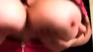 Big boobs milf masturbates with her dildo