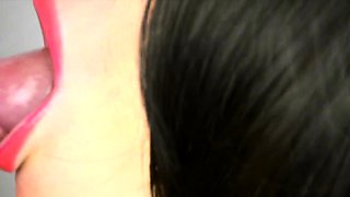 Kinky Amateur MILF Gives Blowjob and Swallows Cum