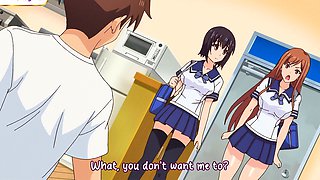 Anime beauty takes hard cock before breakfast in her kitchen