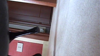 Nyllady Cosplaying a Nylon Mistress