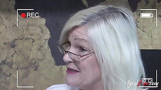 OLDNANNY Two Mature Blonde Lesbian Toys