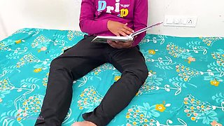 Desi Bhabhi Komal Gets Stuck, Neighbor Helps With Sloppy Blowjob & Cum in Mouth
