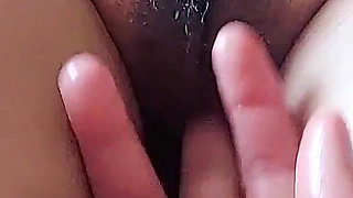 POV: I Give Her an Orgasm with My Fingers on Her Hairy Pussy While She Relaxes