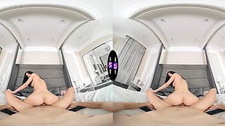 Cute hungarian teen Jasmine Jayne rides cock in vr