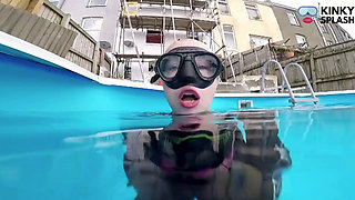 Underwater Wetsuit JOI in My Private Pool