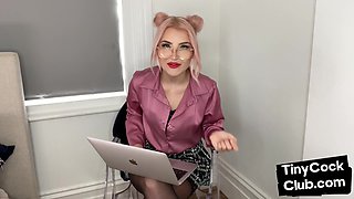 Pathetic tiny male pole incel minimized by femdom