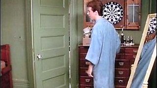 Brunette milf in vintage style anal