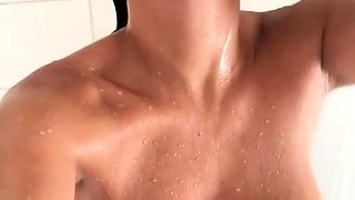 Big boobs milf masturbates with her dildo