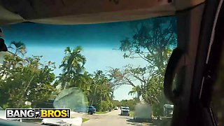 Bangbros - cutie ada lyn gets picked up, paid, and screwed by sheem for a kinky bus escapade