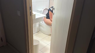 Watching Stepmom Pee in Toilet Compilation