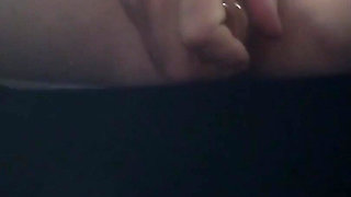 Horny Red Haired MILF Masturbating in the Back Seat of Her Car