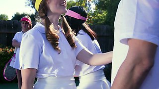 Six teens have group sex in the shower