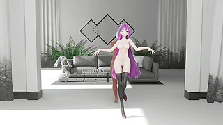 Raiden Mei Dance and Sex Hentai Honkai Impact Nude Expectation Mmd 3D Pink Hair Color Edit Smixix