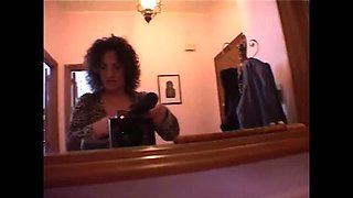 Busty Italian MILF Romina Mio Swallows Huge Cock in Threesome