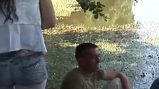 Brunette with small tits loves anal fuck