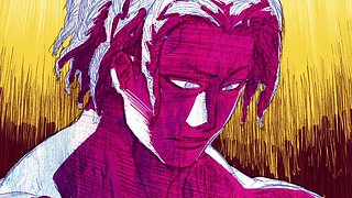 Thrilling animated showdown with fierce passion in a public arena