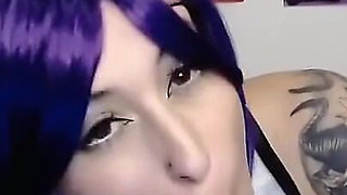 Student Egirl Plays with Her Dildo