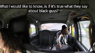 Female Fake Taxi Big black cock fucks horny driver