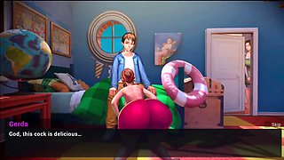 Taffy Tales 27 - Sara gave Johannes a blowjob...Priscilla and Johannes went to the movies...Johannes fucked Gerda