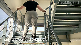 Candid Bubble Bum Guy