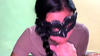 Submissive Latina Teen with Braces Gives POV Blowjob