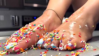 Black Guy Fondling Ebony Milf Juggs And Licking Cunt