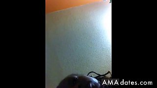 Ebony American Girl Masturbates Her Large Vagina