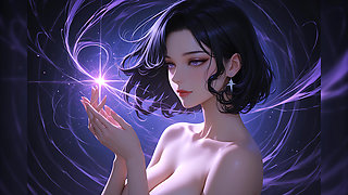 Lustrender Slideshow: Nude Mystic Enchanter Trance Swirling Spells - Ai Video