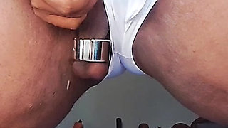 Ball stretcher and slow mo cumshot srilankan