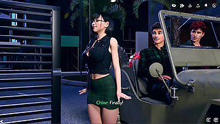 After the Car Ride, Beautiful Chloe Invites Alexis to Stay Over for a Passionate Sex Night - 3D Gameplay
