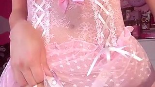 Sissy Spanks Her Tiny Pouch While In Innocence