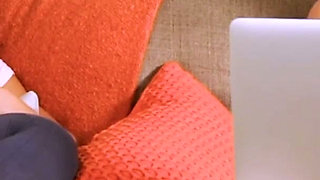 Make up Sex on the Couch - Tattooed Girlfriends Lick and Finger Each Other