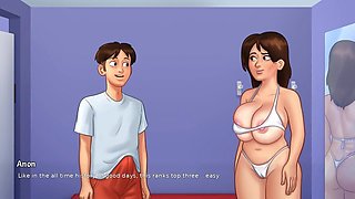 Summertime Saga - Gameplay - Roleplay - Debbie Wears Bikini