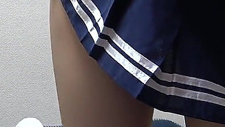 Only Japanese Girl's Apartment, Braless Apron Style Miniskirt Student Uniform, Micro Thong, Slender Cute Girl Cleaning Apartment