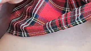 Plaid Skirt Seduction - Triple Load From My Hot Wife